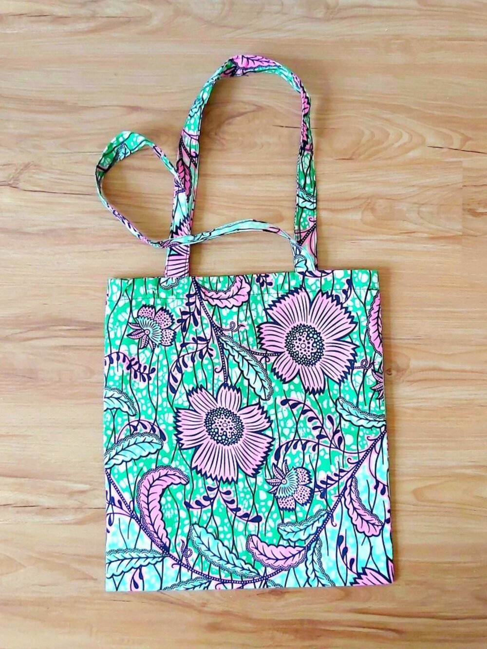 Fair Trade Pink Forest Tote Bag